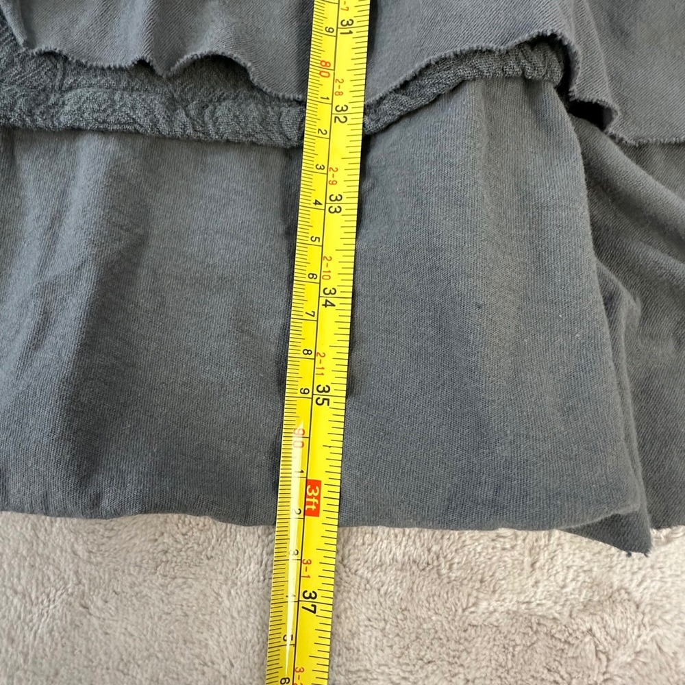 Oh My Gauze Maxi Skirt Women's 2 L/XL 100% Cotton Grey High Low Stretch Boho - Picture 4 of 9